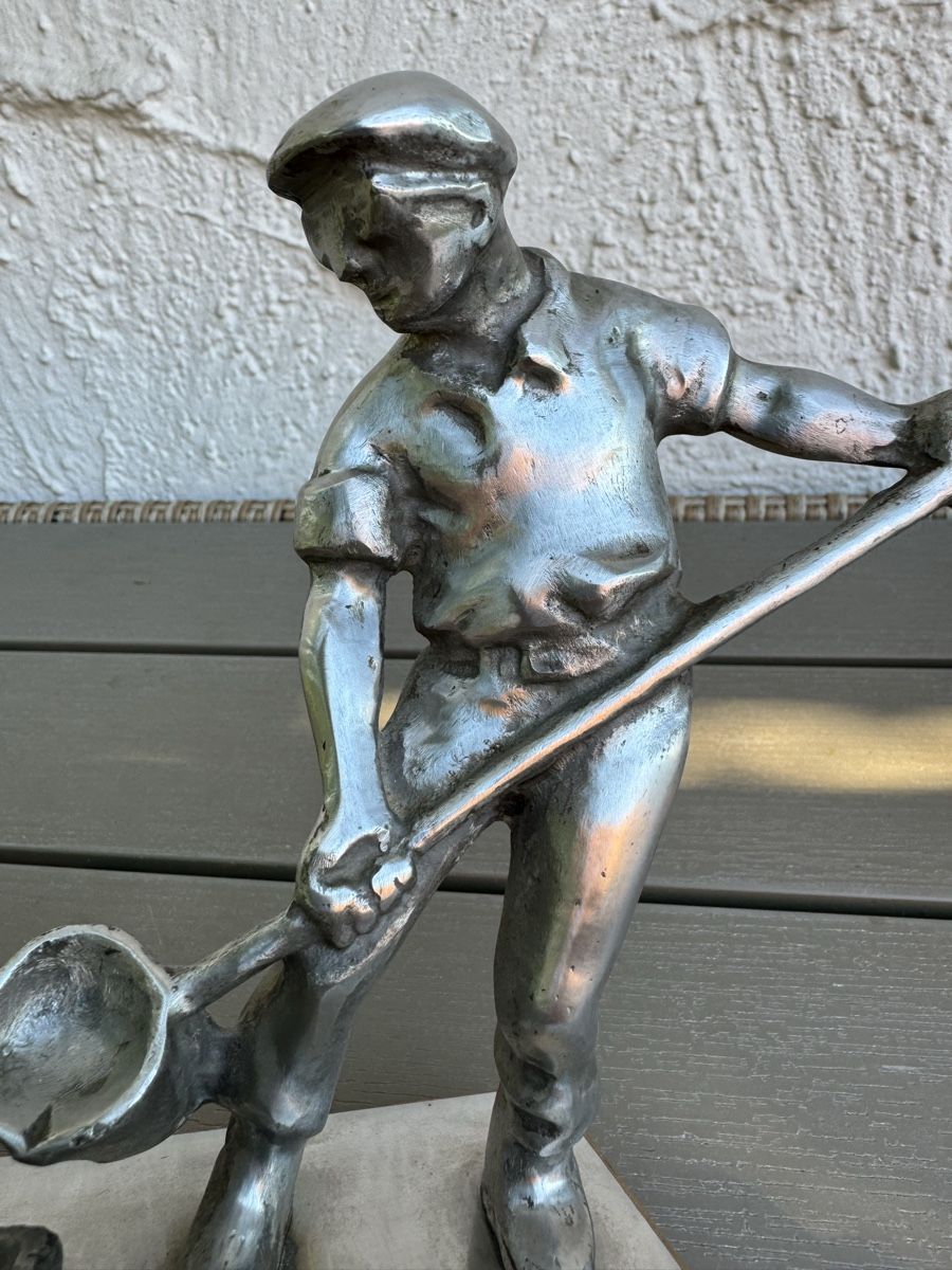 Skulpturen & Statuen: 🔥DDR Statuette Eisengießer Statuette eines Eisengießers Gus – Gebraucht aus Morges von SevArt 6