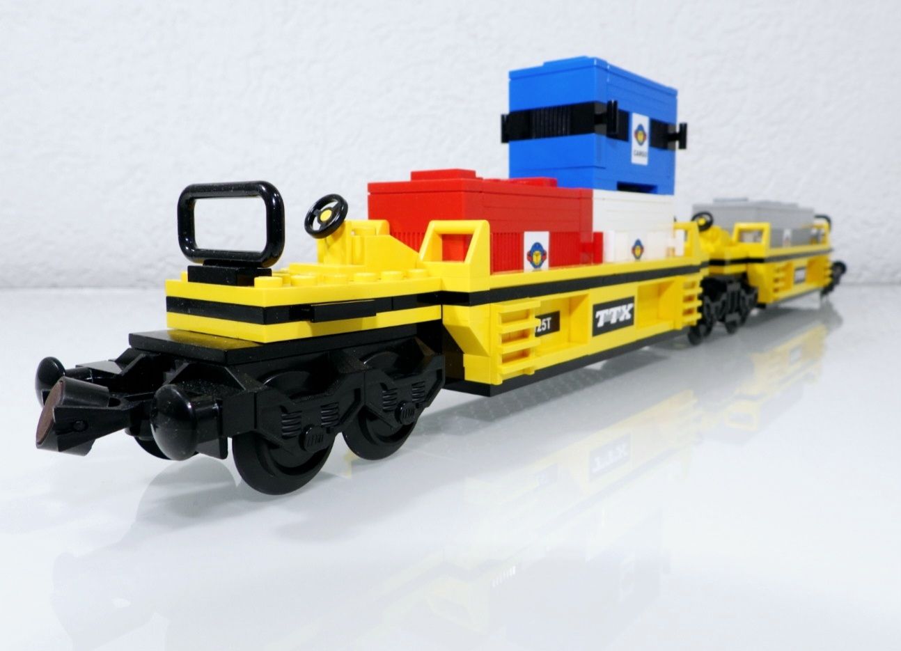 Lego Baukästen: LEGO EISENBAHN 10170 TTX INTERMODAL DOUBLE-STACK CAR – Gebraucht aus Turbenthal von Ddanuh 1
