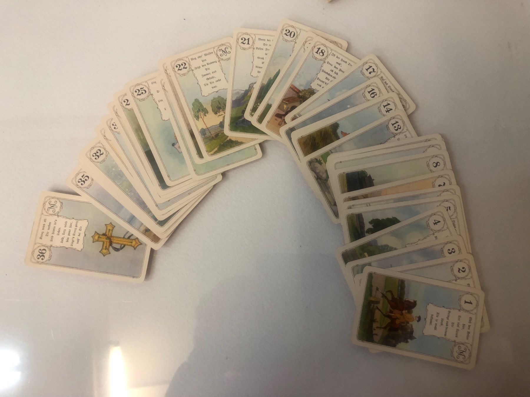 Giochi: Altes Wahrsagerset Lenormand No. 150 – Usato da Brunnen venduto da Allerwaren 7