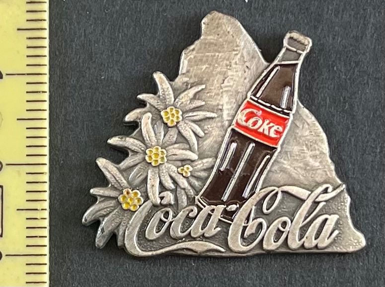 Coca-Cola Placchette & Badge: Matterhorn Coca-Cola Edelweiss/ Pin – Usato da Ostermundigen venduto da DaxKarten-75