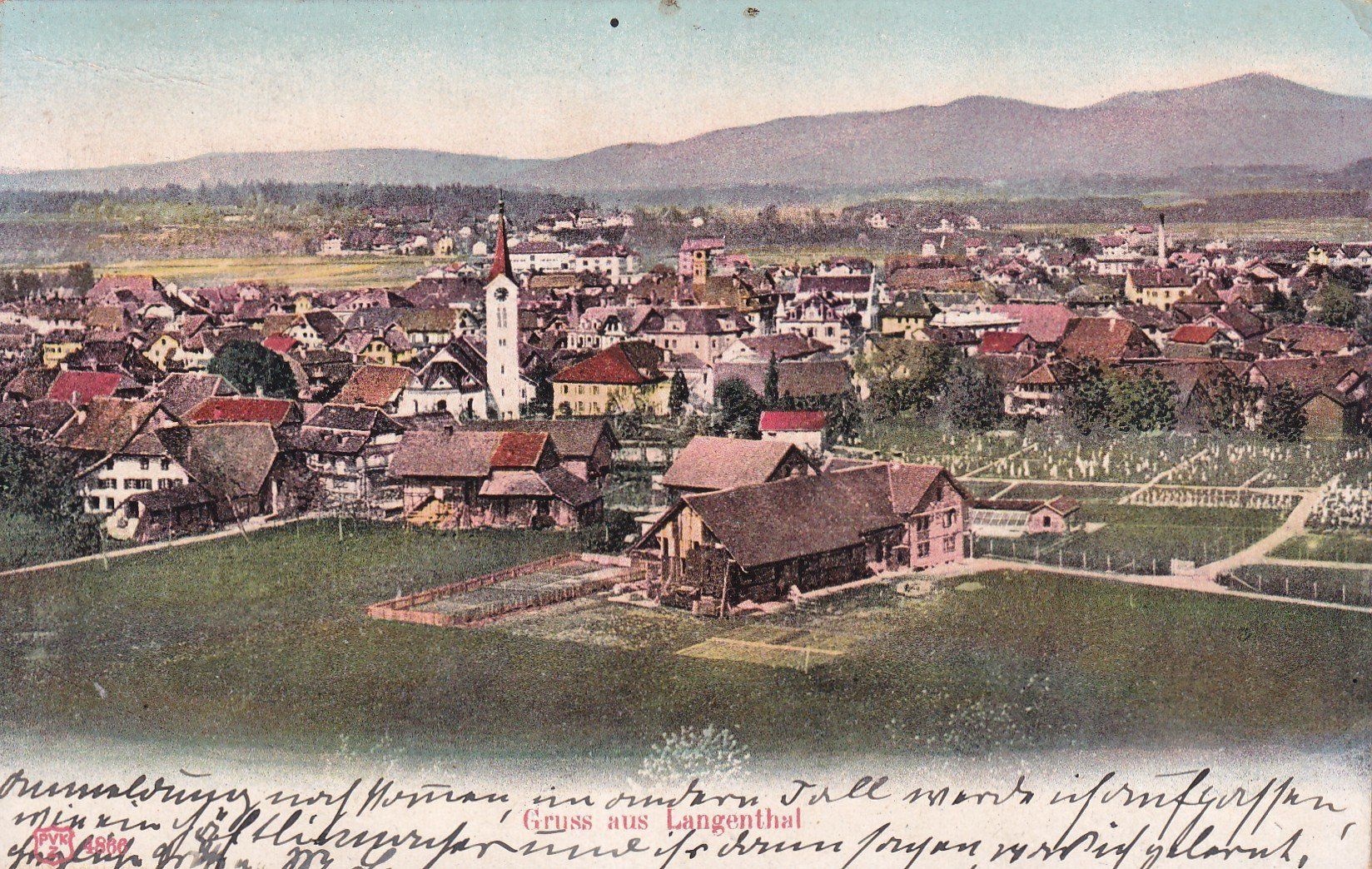 Cartoline postali: Gruss vaus Langenthal  1905 – Usato da Cormoret venduto da Pascalll2001