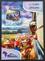 Guinea-Mi Block 2591 ** (2015) Eisenbahn