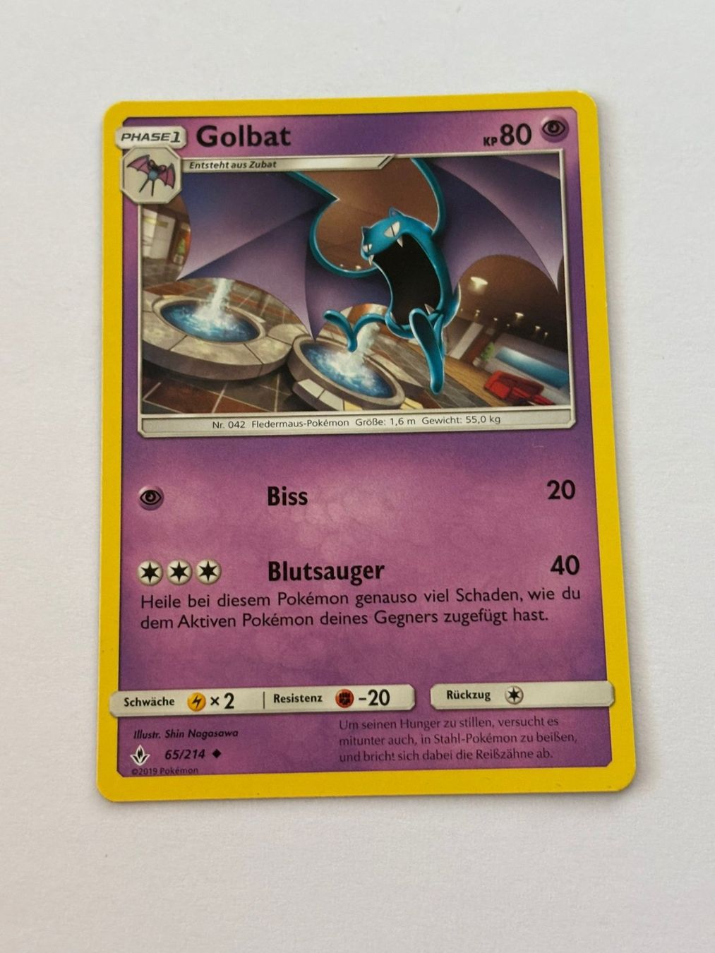 Pokémon Carte collezionabili: Golbat 65/214 – Usato da Herisau venduto da Seyashop_2