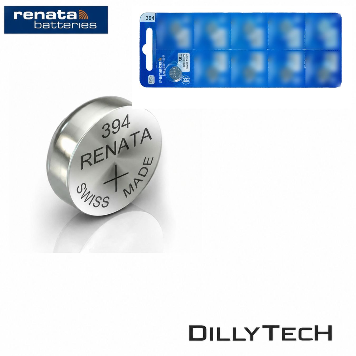 Caricatori & Batterie: Renata 394 SR936SW Knopfzellenbatterie - 1 Stk. – Nuovo e nell'imballaggio originale da Meilen venduto da DillyTecH 1