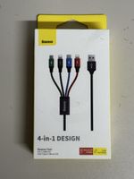 Baseus Ladekabel 4-in-1 USB zu IP(2)+Type-C+Micro NEU