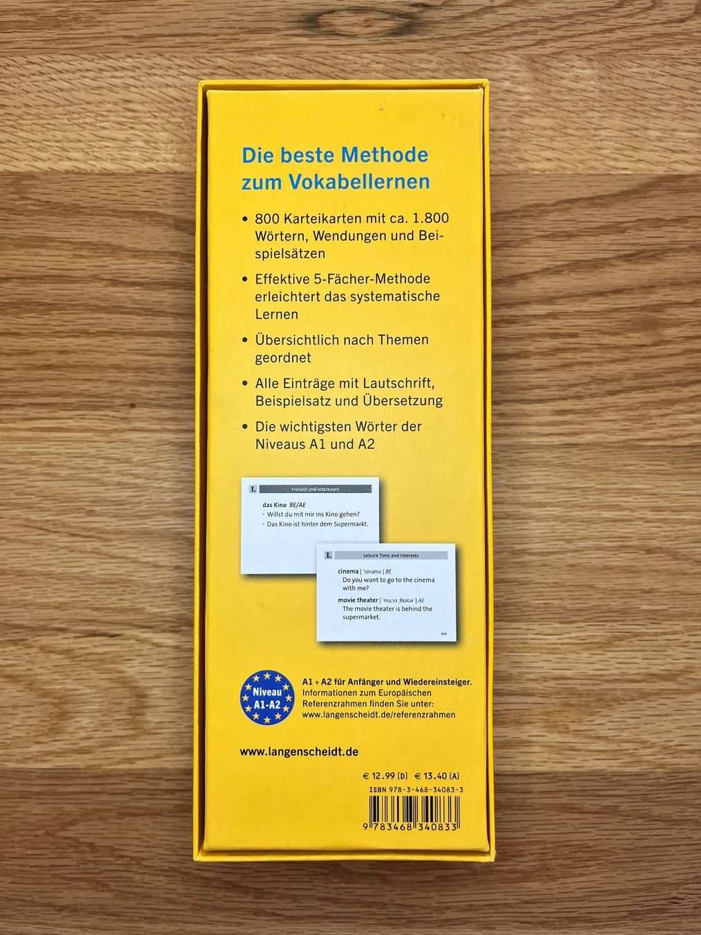 Libri: Langenscheidt Vokabularbox - Englisch Sprachniveau A1 - A2 – Nuovo (secondo la descrizione) da Mellingen venduto da Cebrau16 1