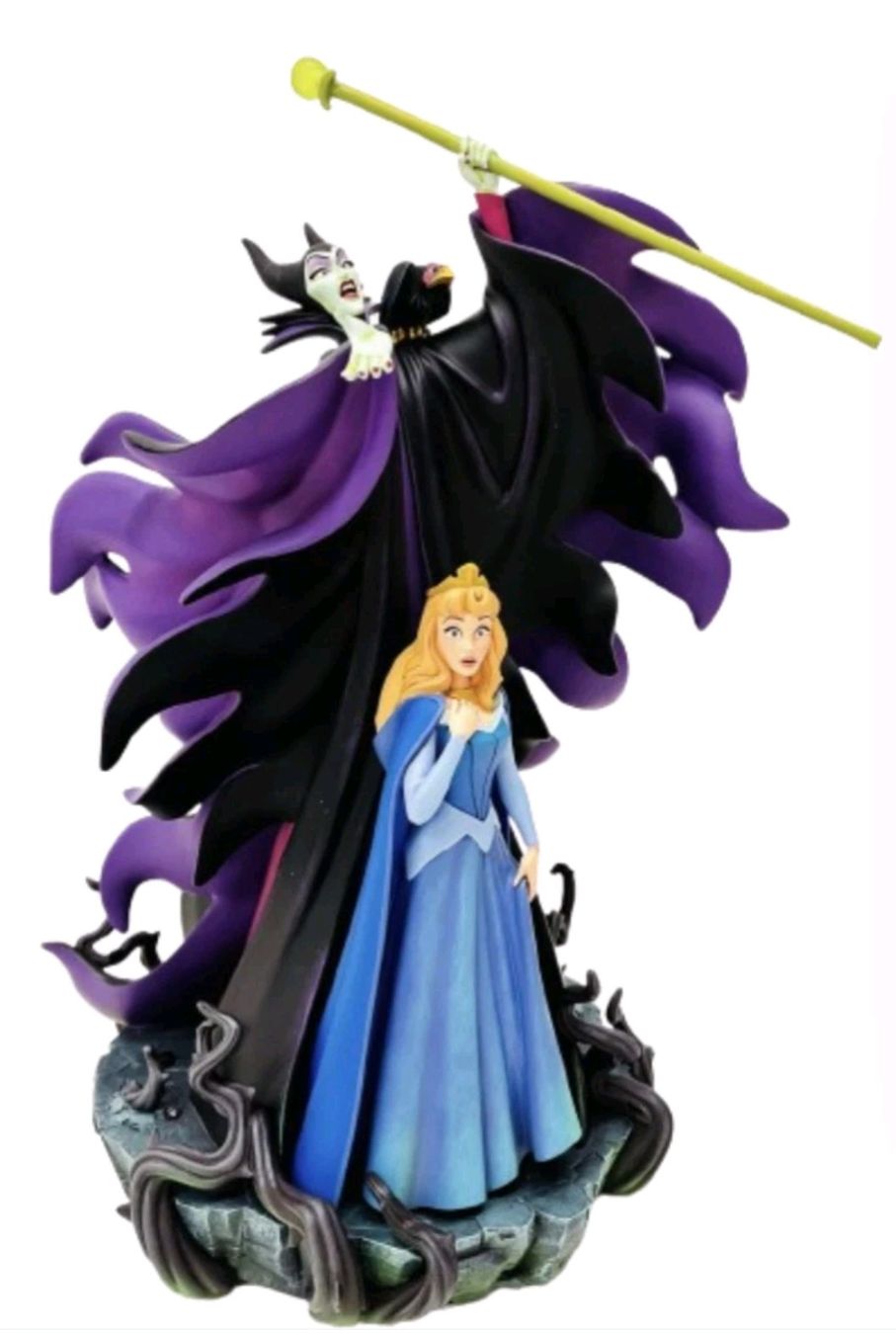 Disney Statuette: statue Maléfique et Aurore Disney – Nuovo e nell'imballaggio originale da Saxon venduto da 2005sylvester 2