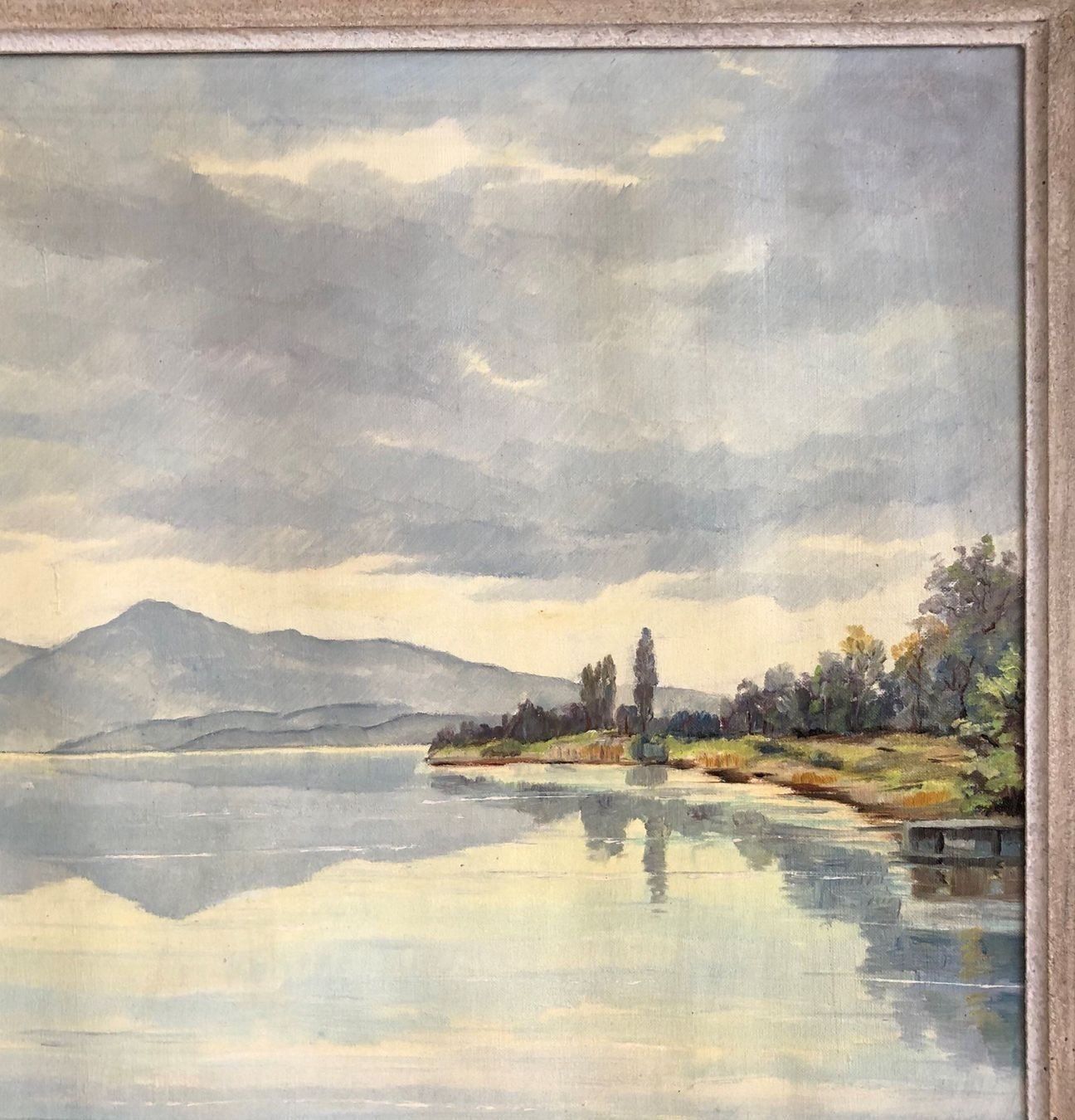 Gemälde: J. Wagner 1943 Top See Anblick – Gebraucht aus Müllheim Dorf von Othmar73 2