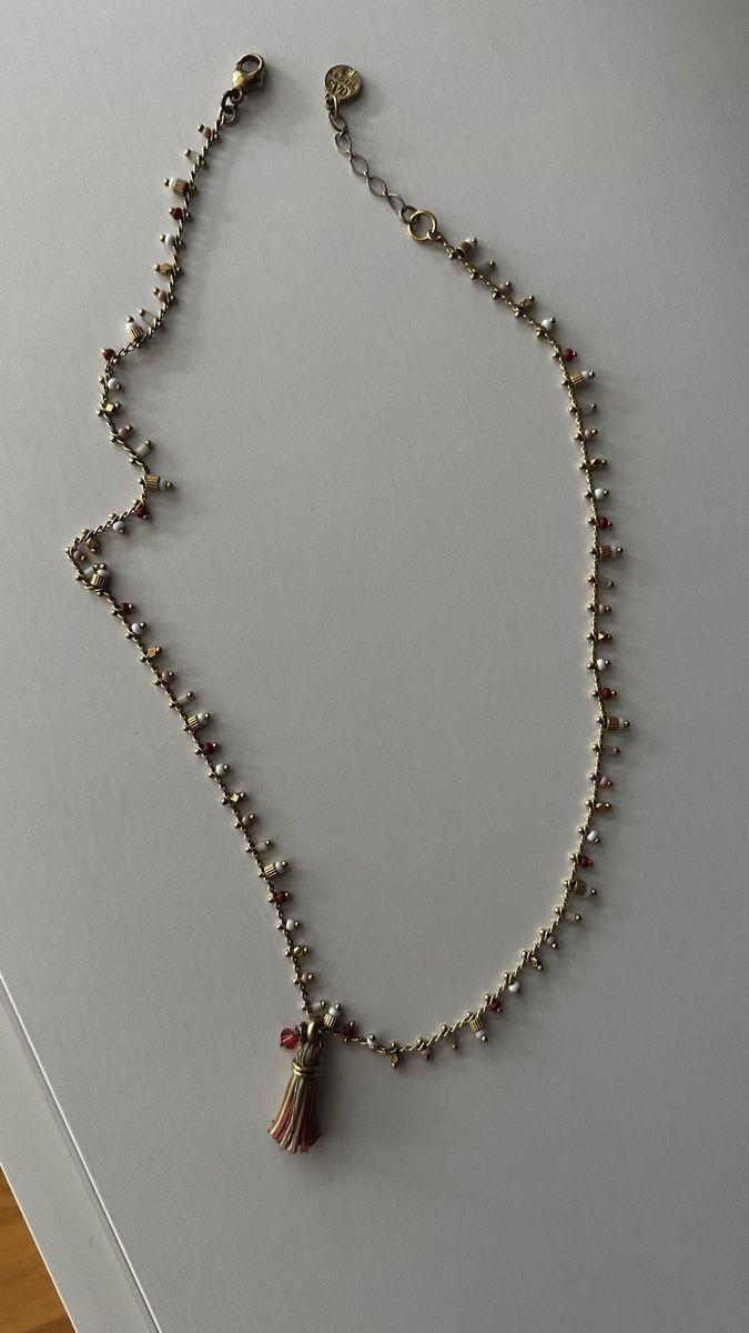 Catenine: Gas Bijoux delicate Beaded Necklace with Tassel – Usato da Luzern venduto da ida_hv2y 2