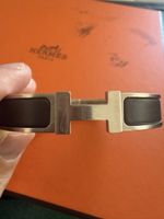 Hermes Collier de Chien bracelet, metallo, marrone, taglia u