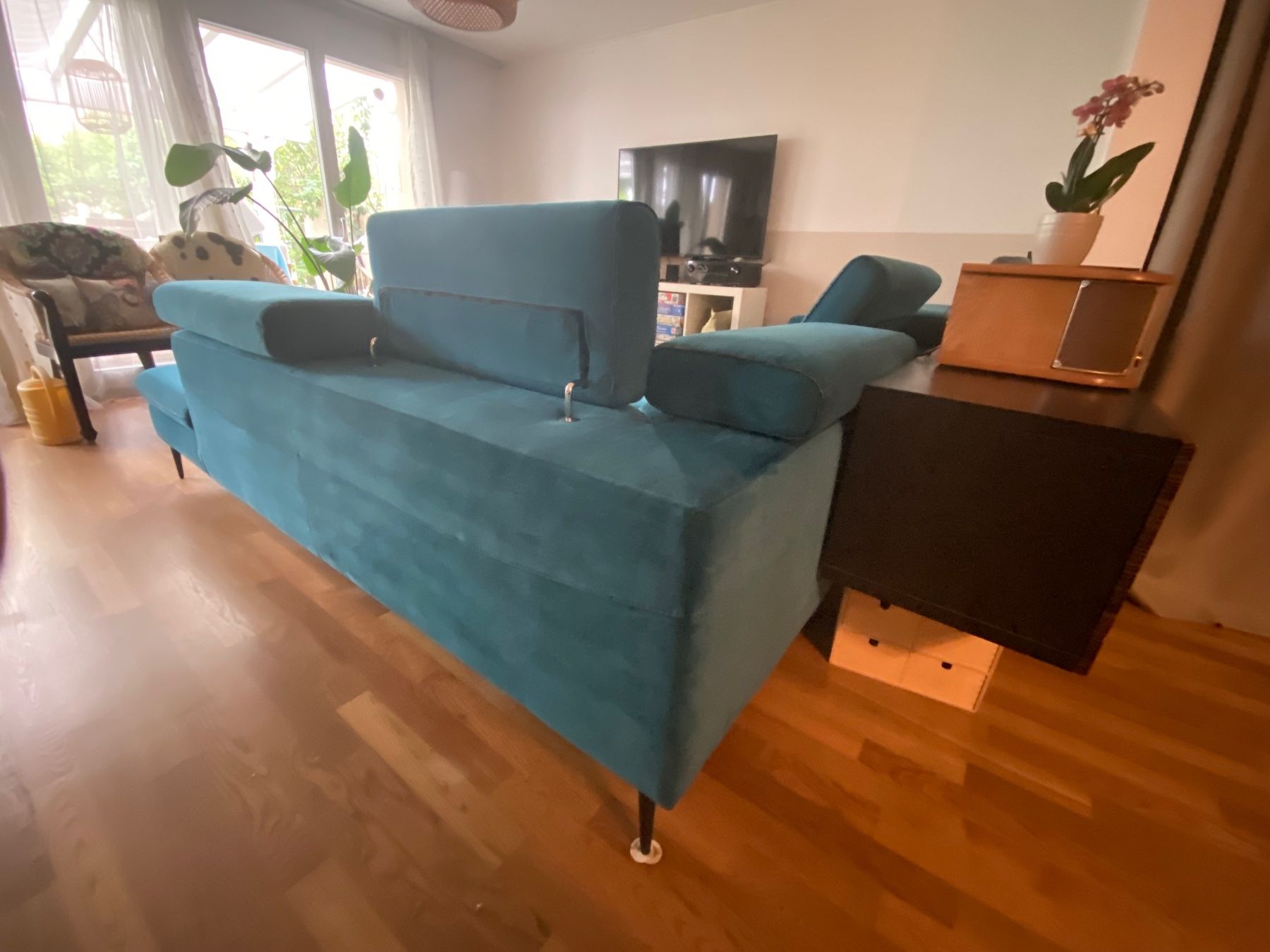 Divani: Ecksofa Stoff Petrol guter Zustand – Usato da Root venduto da andalus01 1