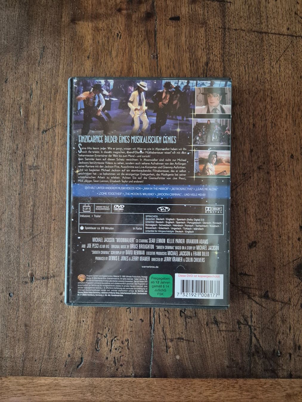 Tutti i DVDs: Michael Jackson Moonwalker DVD (DE, EN, ES) – Usato da Savièse venduto da coeur88 2