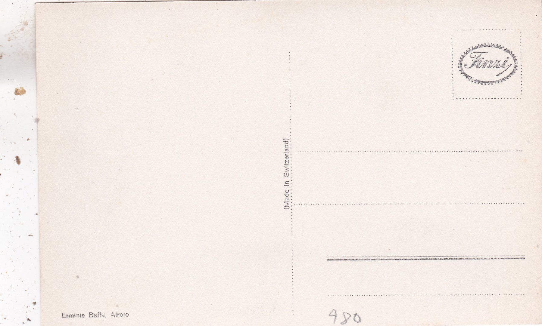 Cartoline postali: Airolo Caserma Foppa – Usato da Herisau venduto da Lisegrat2008 1