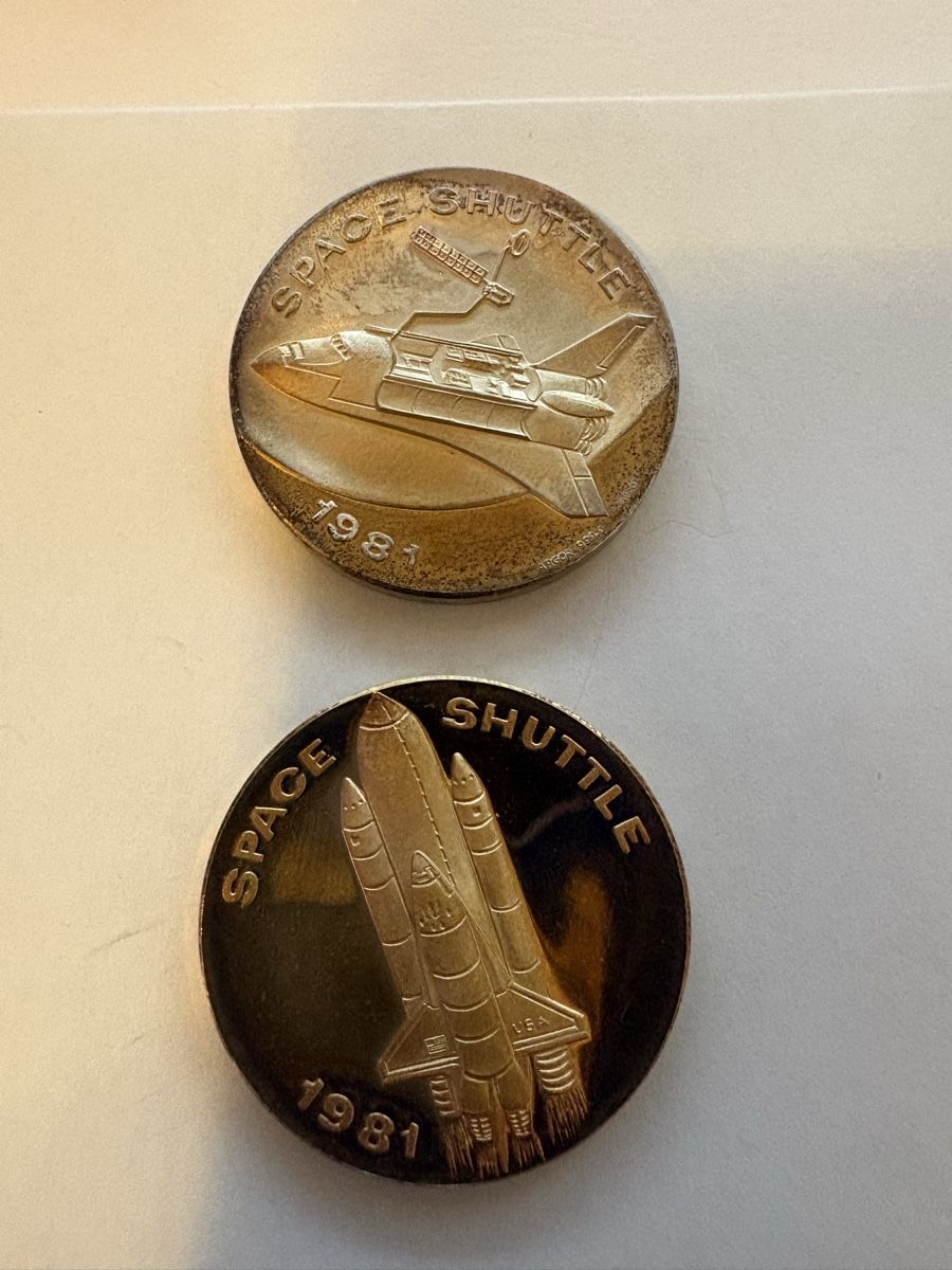 Alle Münzen: 2x999 Silber Munze 1981 Space Shuttle  – Gebraucht aus Murten von Tzaugg 4