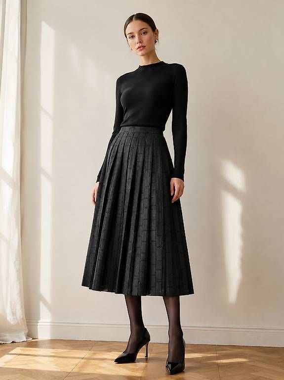 Gonne: Alpha Studio Maxirock Gr.38 Designer Rock, schwarz – Usato da Dübendorf venduto da CaBer