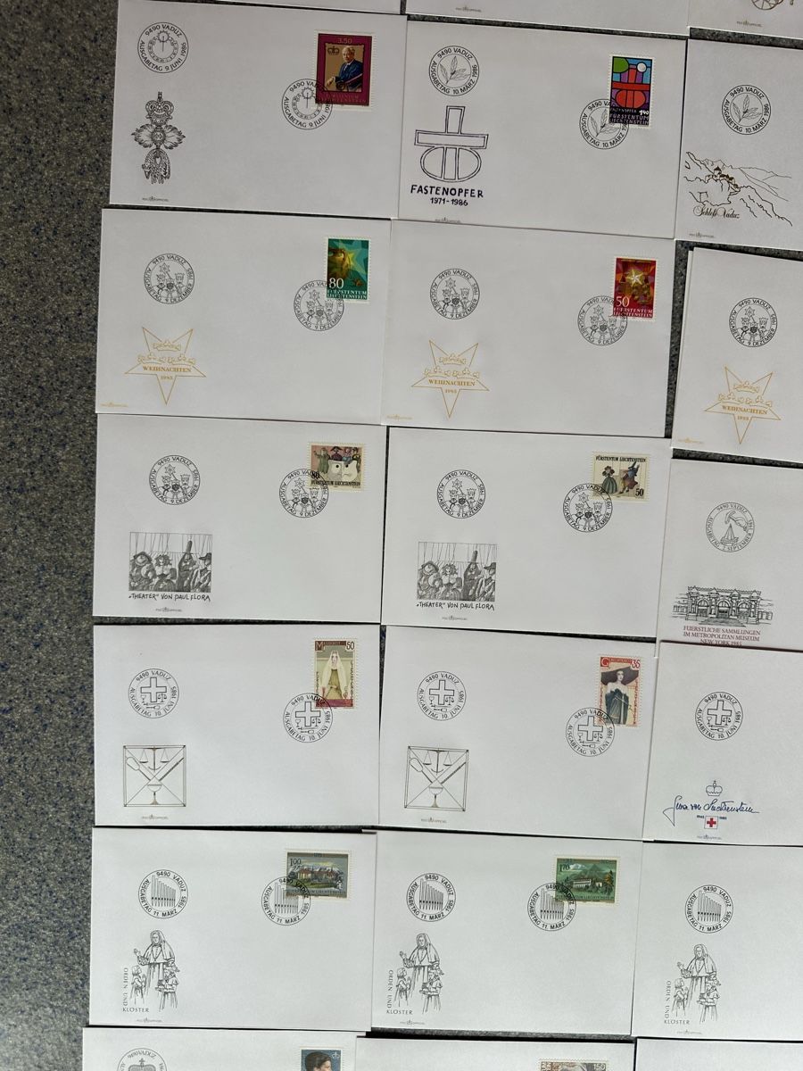 Tutti i francobolli: Liechtenstein - FDC 12.3.84 - 9.3.87 - 77 Stück – Usato da Schmitten / FR venduto da Samsara169 3