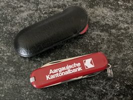 Victorinox Classic Messer"AARGAUISCHE KANTONALBANK“ Neu/Etui