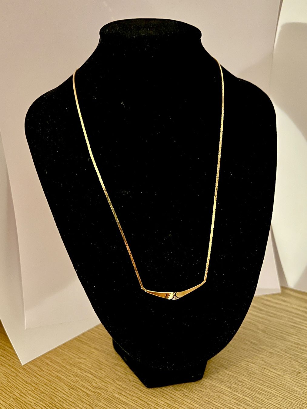 Ketten: Gold-Collier 18K mit Diamant – Gebraucht aus Chur von Penting1935 2