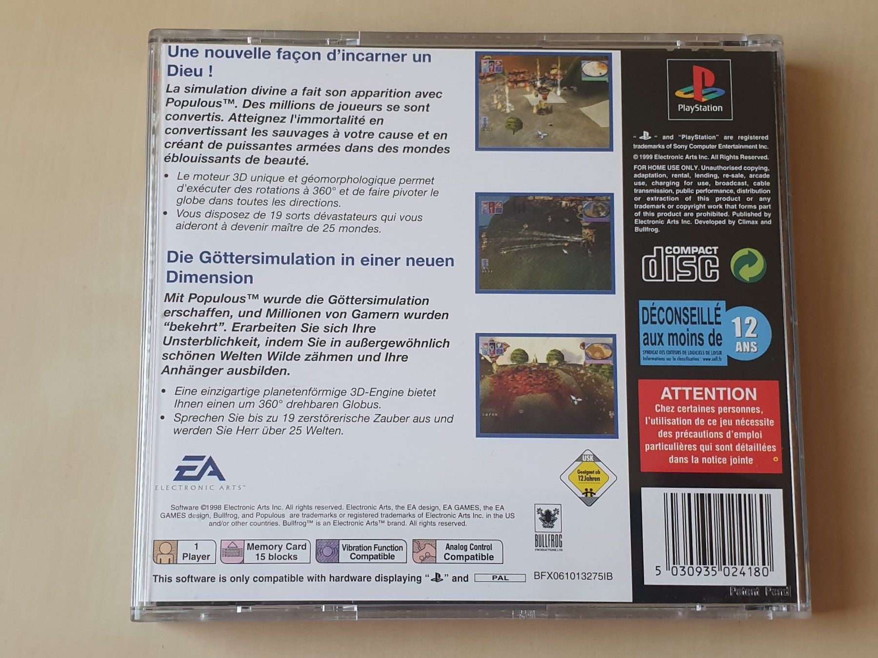 Sony Giochi: Populous – Usato da Stansstad venduto da collectorsshop 1