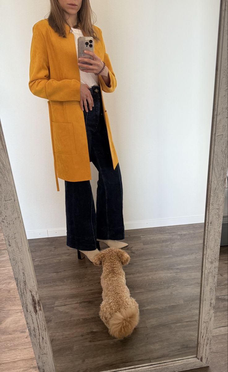 H&M Cappotti: GELBER MANTEL MIT BINDEGÜRTEL – Nuovo (secondo la descrizione) da Cham venduto da ali_v7zq 3