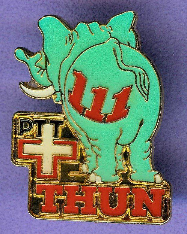 Placchette & Badge: PTT   THUN 111  ELEFANT – Usato da Winterthur venduto da Sammleroase