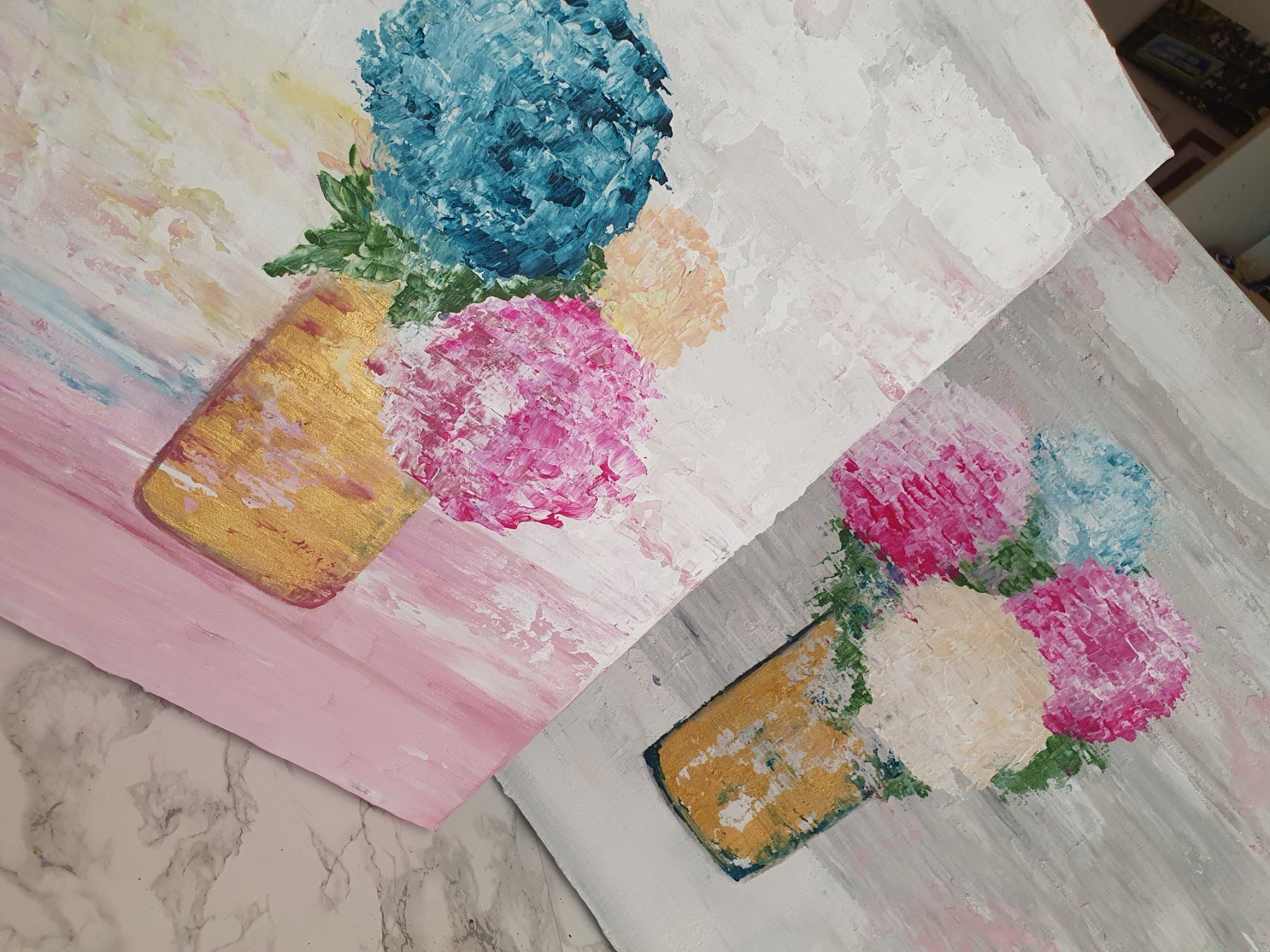 Gemälde: 2 Flowers for you – Neu (gemäss Beschreibung) aus Klingnau von Soldekorarte 3