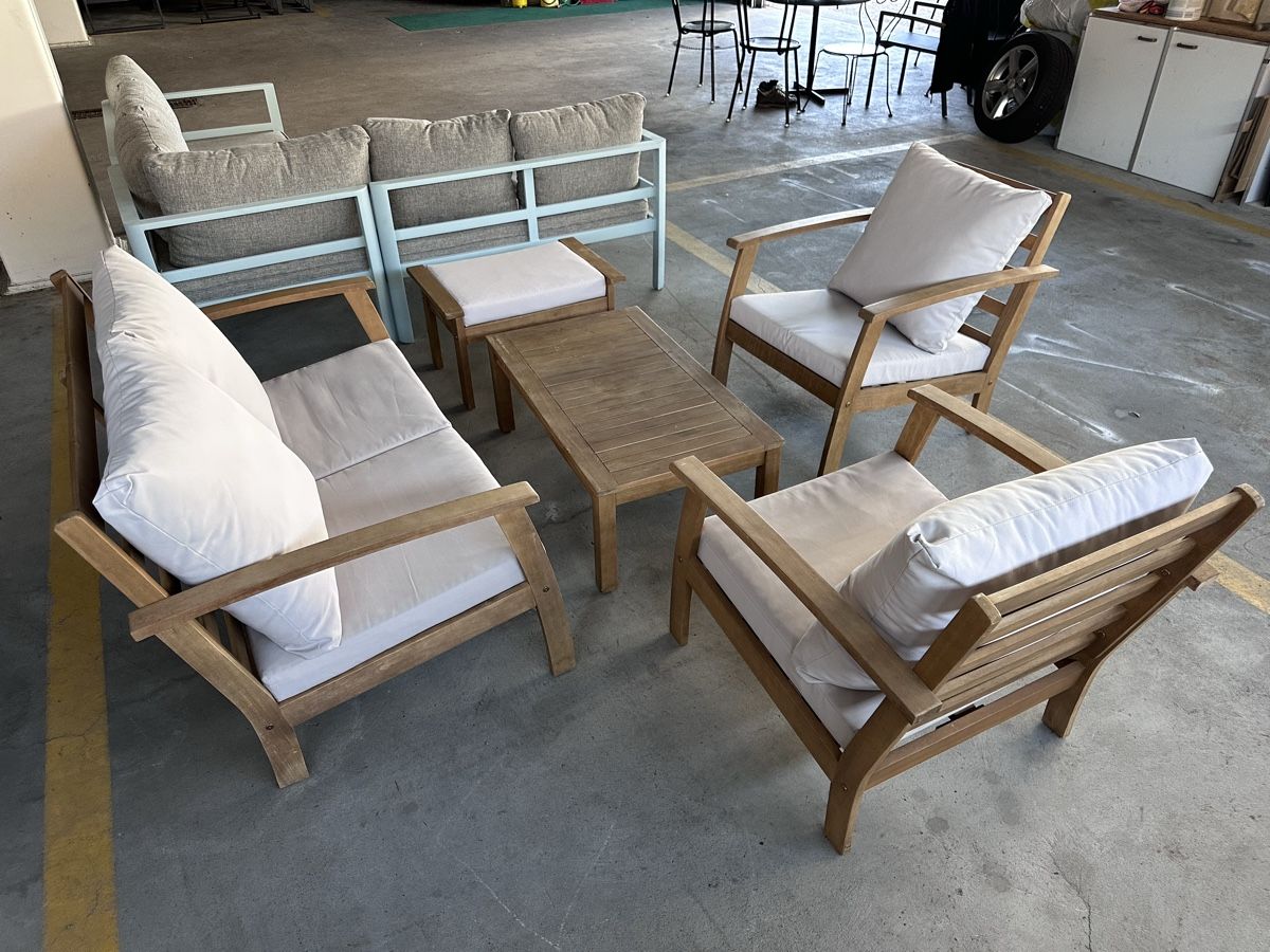 Divani: Gartenlounge Holz 5-tlg Gartenmöbel – Usato da Steinach venduto da EvAy_Trade_2023 3