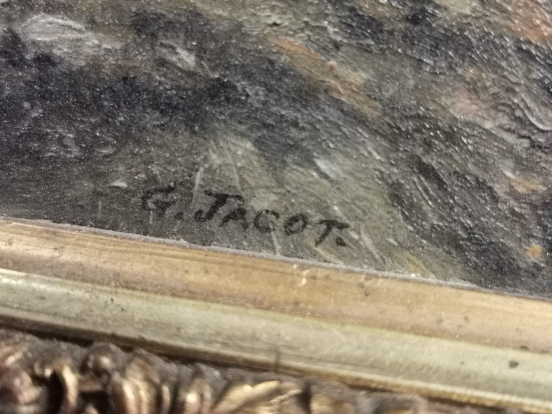 Dipinti: HUILE SUR PANNEAU SIGNÉE G. JACOT – Usato da Genève venduto da Qanil77 3