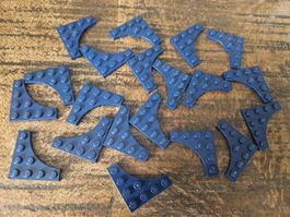 lego 35044 lot de 20 pièces Dark Blue Plate, Modified 4 x 4