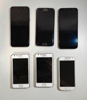 6 defekte Samsung Händys 