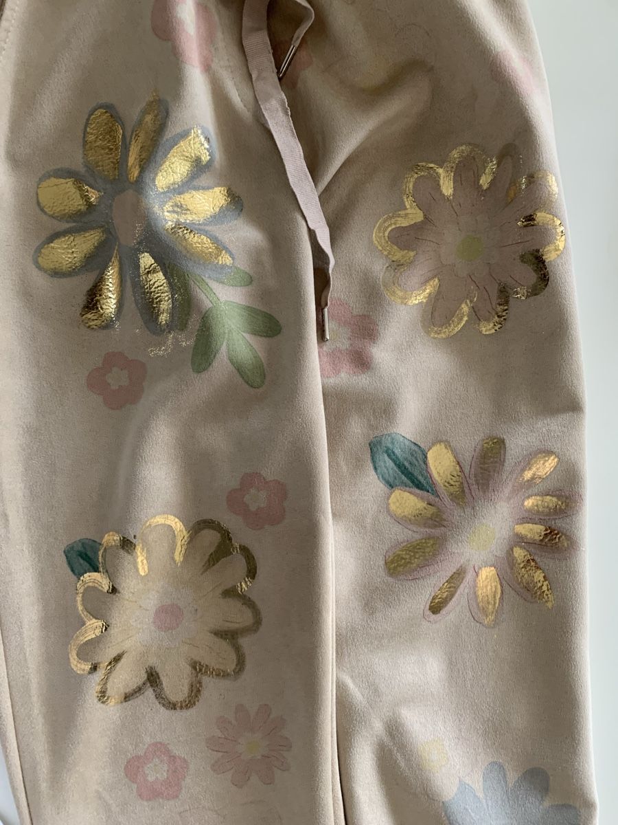 Pantaloni: Super bequeme Freizeithose mit Blumenmuster, Gr. M/L – Nuovo (secondo la descrizione) da Zürich venduto da Auschra1 1
