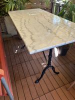 Marmortisch mit Metallfuss 120x60cm gebraucht