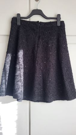Jupe noire paillettes taille 36 neuve