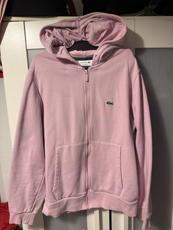 Veste à capuche Lacoste rose taille M coupe classique