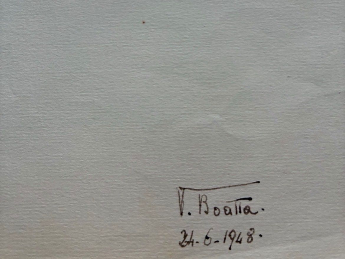 Dipinti: 2 Dessins architecturaux temples grecs, plans, elevacions. – Usato da Genève venduto da gen_sk2c 3
