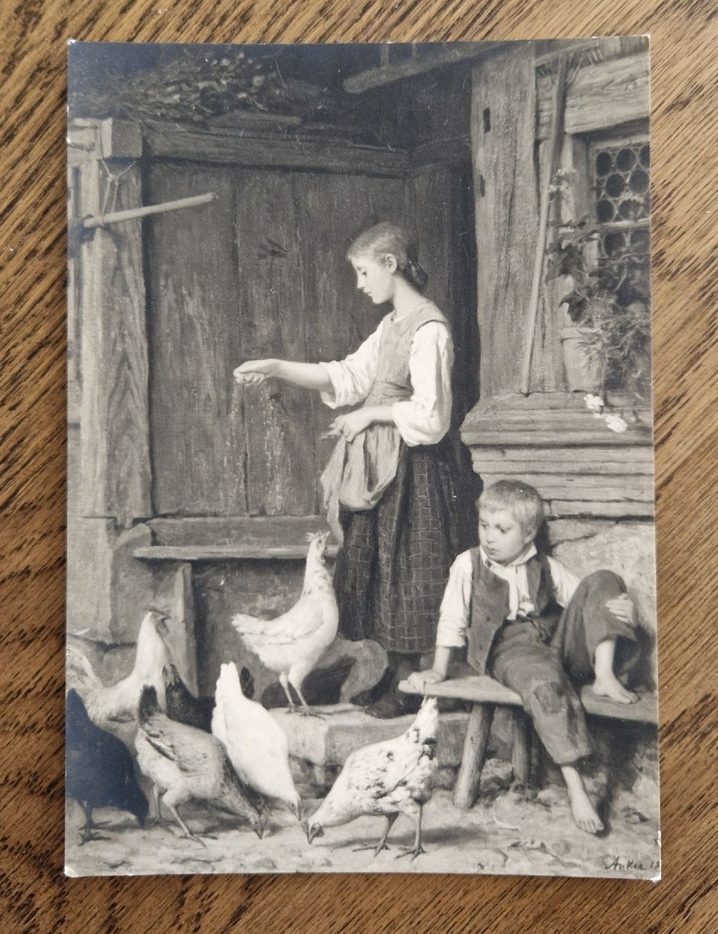 Poster & Bilder: Albert Anker "Mittags", Photo Handabzug – Gebraucht aus Ebikon von Donar50