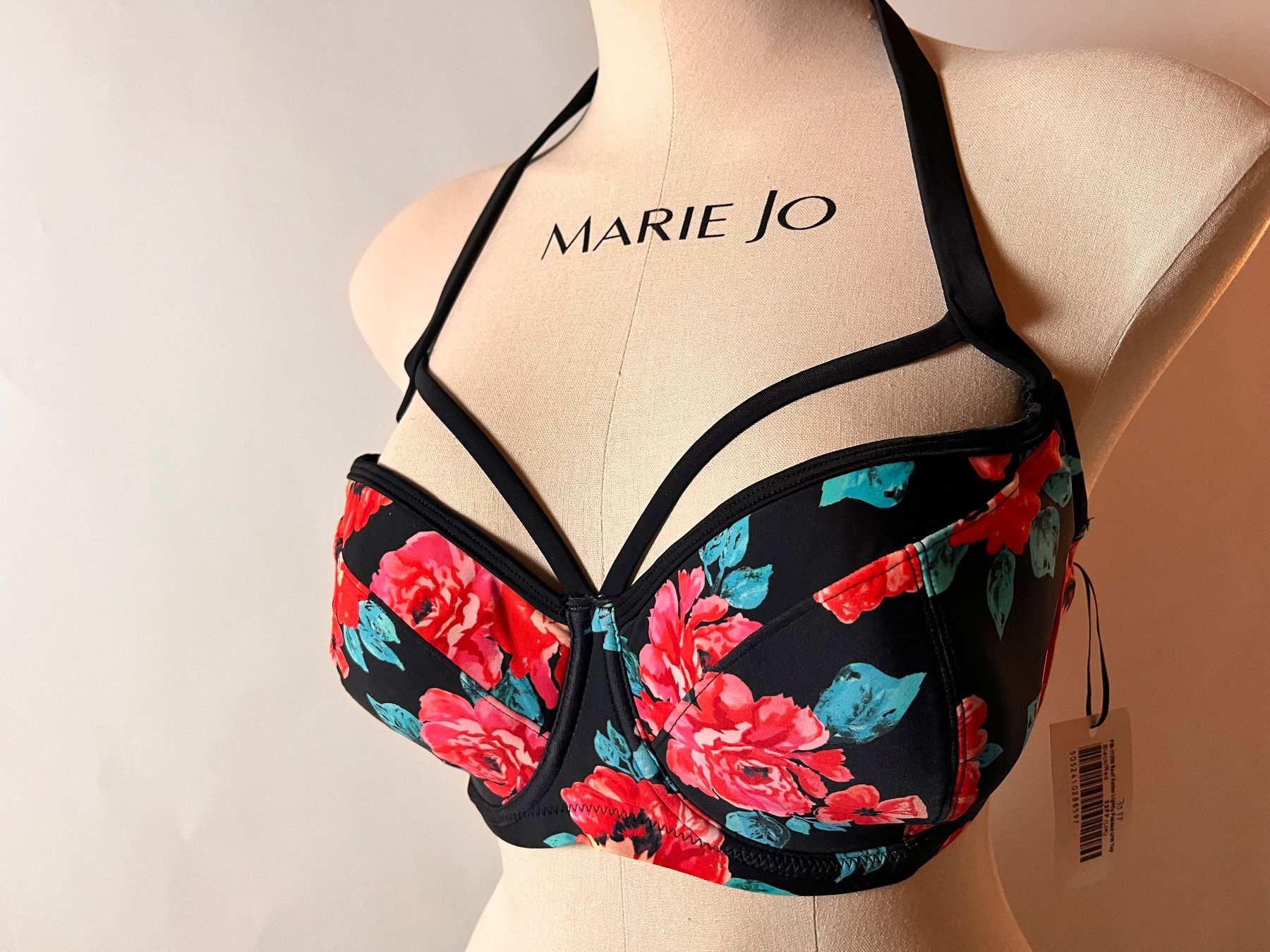 Costumi da bagno & Bikini: POUR MOI, Bikini, Grösse 70H/40, Farbe Schwarz/Blumen – Nuovo e nell'imballaggio originale da Rudolfstetten venduto da gst_g7xl 1