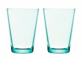3 x Iittala Kartio: wassergrün 2 Becher 0,4L