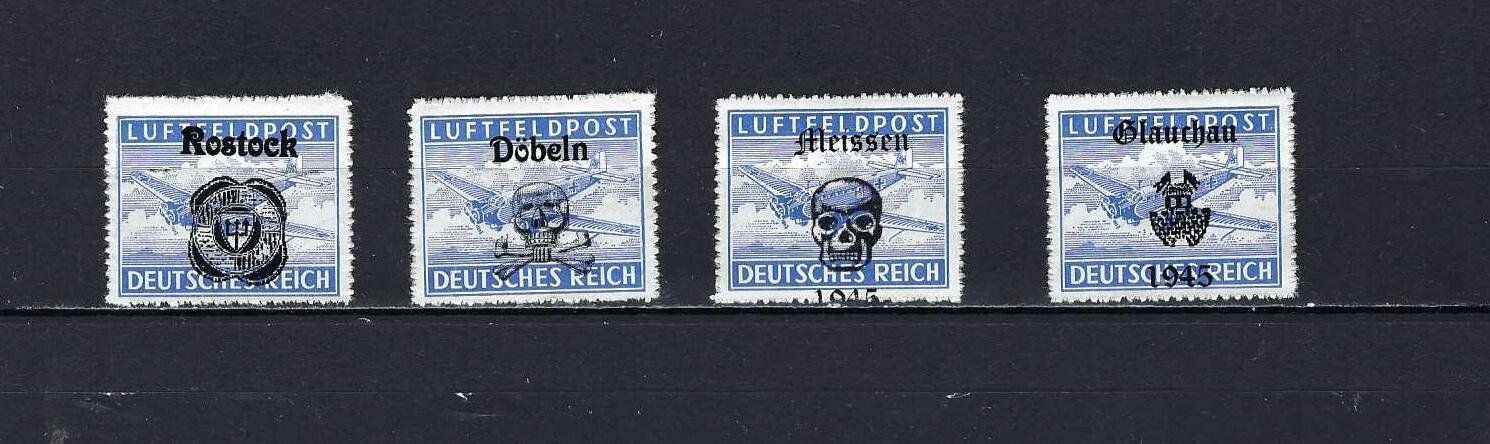 Tutti i francobolli: Luftfeldpost mit Aufdruck ** – Nuovo e nell'imballaggio originale da Lindau venduto da Rickie123