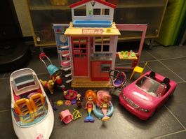 Giga Barbie Set: Traumvilla, Auto und Boat und Zubehören
