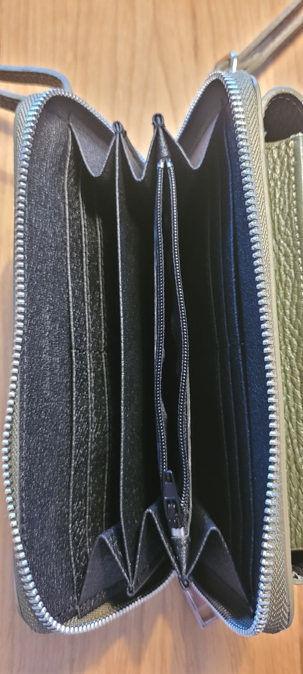 Taschen: Umhängetasche, Handytasche Echtleder olivgrün – Neu (gemäss Beschreibung) aus Oberägeri von TEACAKE 3