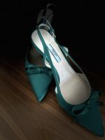 Edle Prada Slingpumps, Grün, Grösse 40, wie neu!
