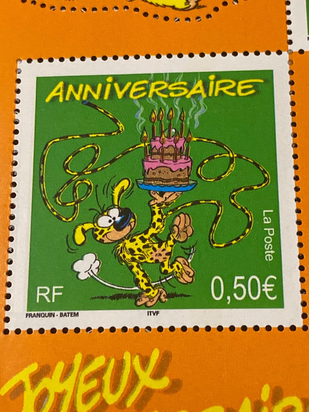 Fumetti: Timbre Marsipulami - Bloc 2003 – Usato da Fribourg venduto da Ldan 1