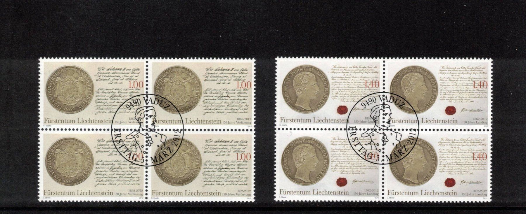 Alle Briefmarken: 2011 150 Jahre Verfassung 4er – Neu (gemäss Beschreibung) aus Rheinau von loxis
