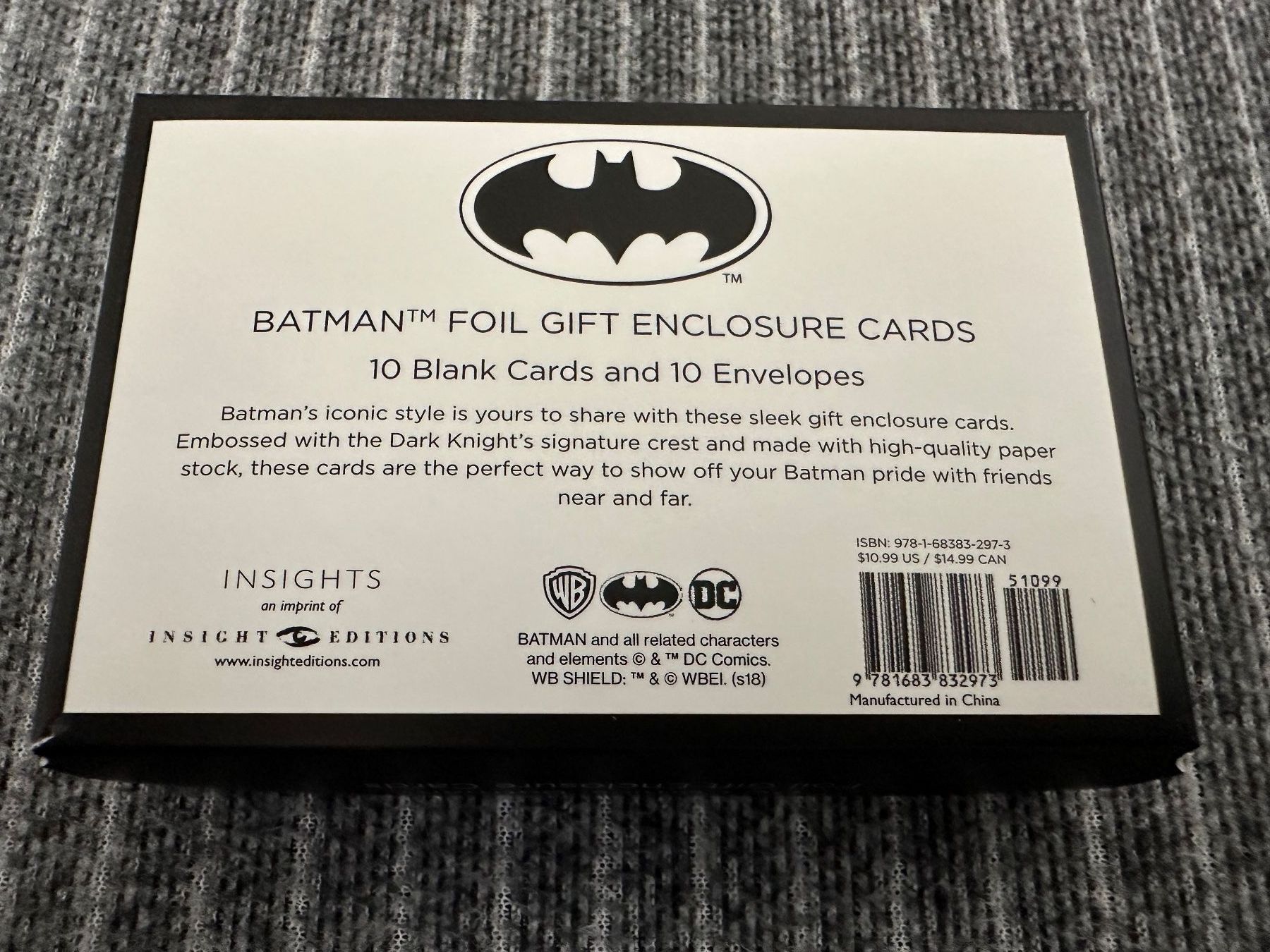 Cartoline: Batman-Kärtchen (gefaltet) mit Couverts – Nuovo (secondo la descrizione) da Dierikon venduto da Butcherboy 1