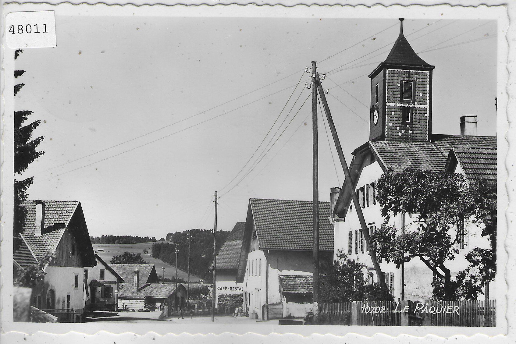 Ansichtskarten: Le Paquier - Interieur du village – Gebraucht aus Ettingen von Kartenplanet