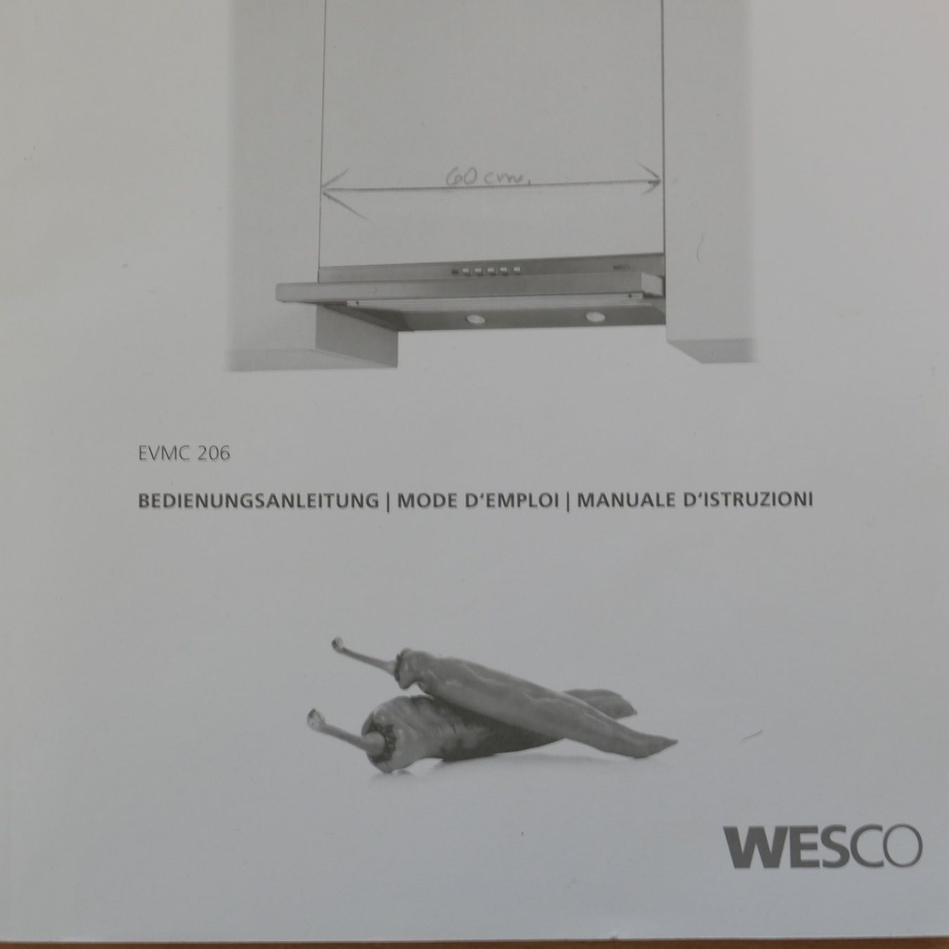 Wesco Cappe di aspirazione: hotte d'aspiration cuisine – Usato da Neirivue venduto da Geranium.50 1