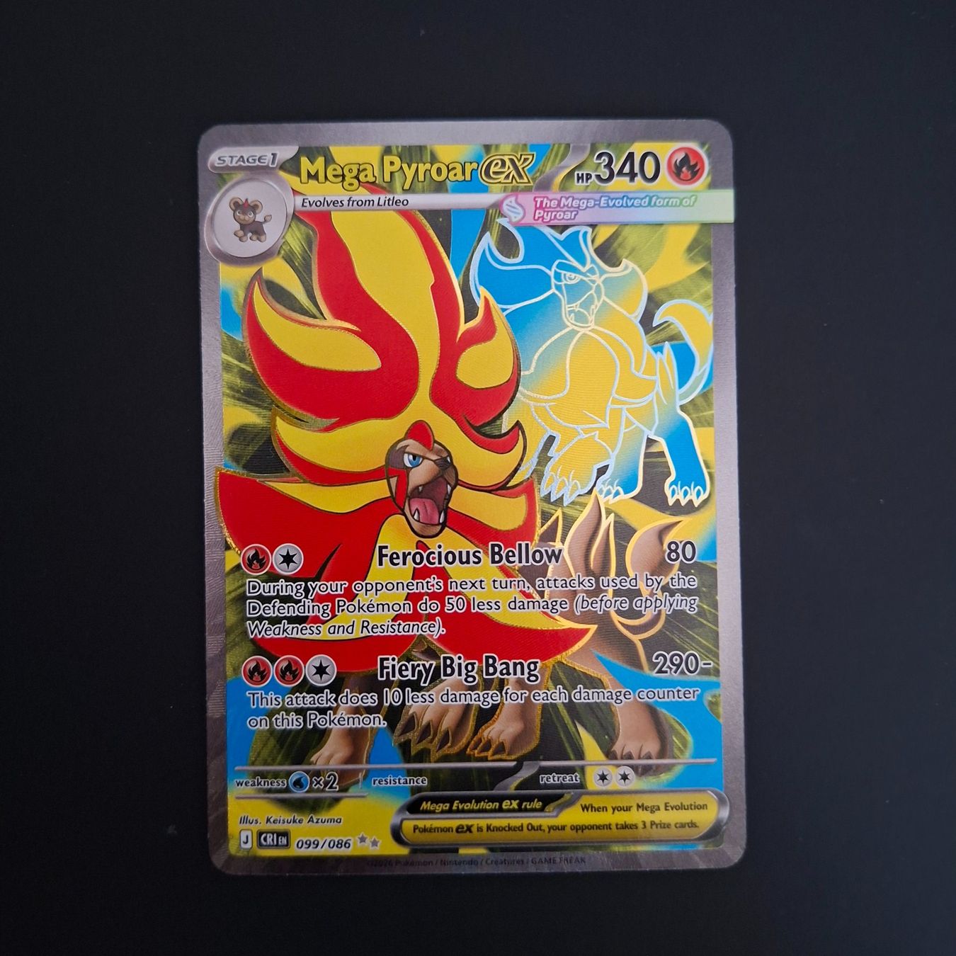 Pokémon Carte collezionabili: Mega Pyroar #099 Chaos Rising EN – Usato da Biasca venduto da Sara_Poke123