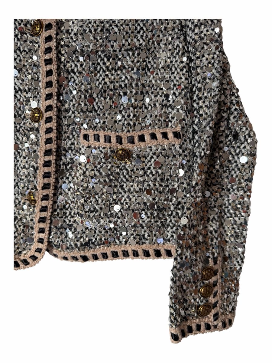Jacken: Dazy Sequin Tweed Jacket Multicolored Size M – Neu (gemäss Beschreibung) aus Brunnen von Sandy_closet1 2