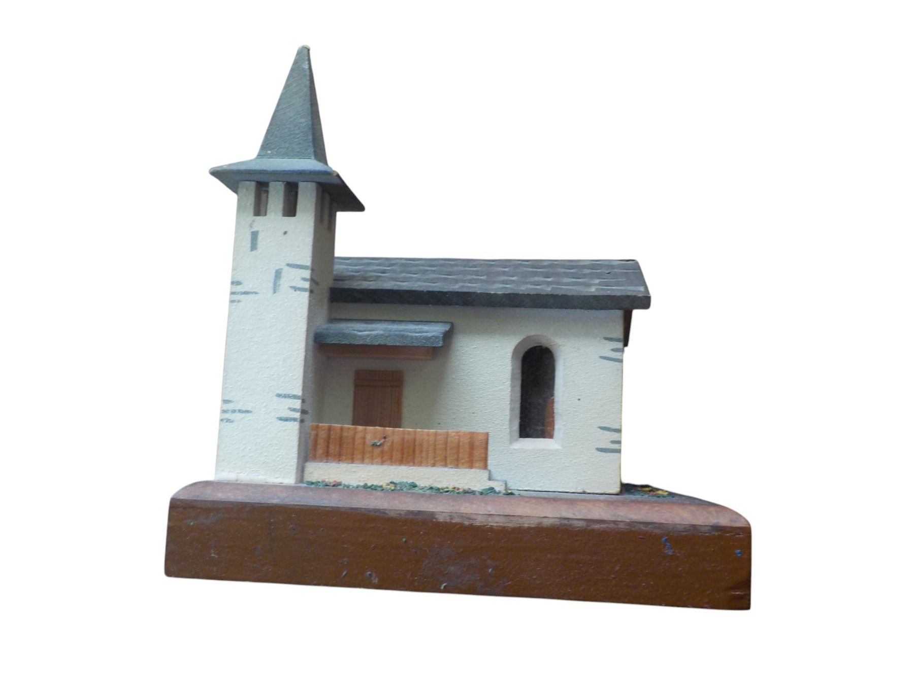 Carillon: Spieldose Erzgebirge Holz "Kirche" – Usato da Mörschwil venduto da antiksalon 2